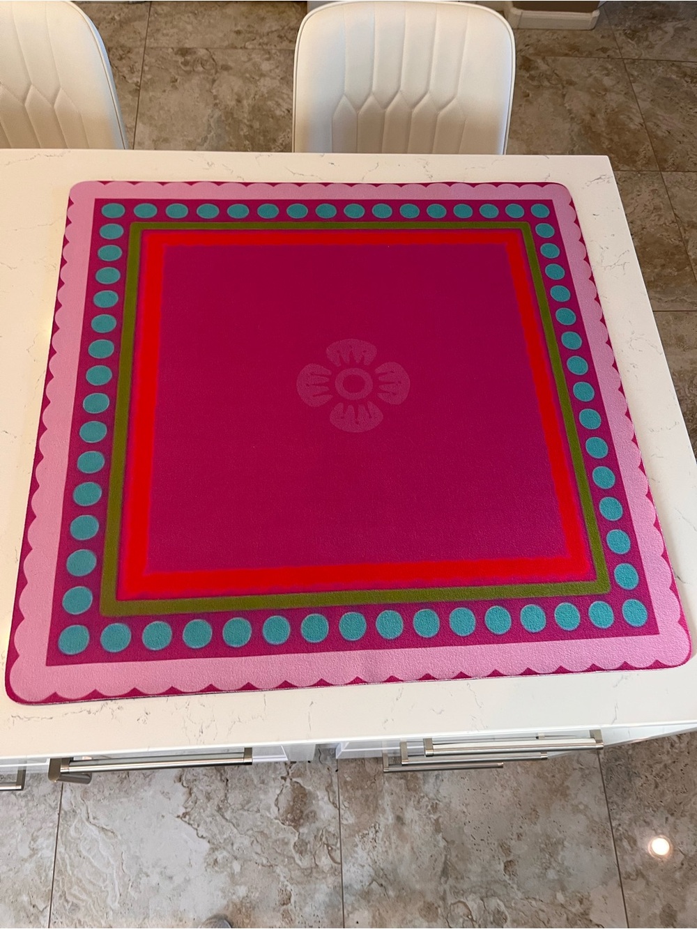 Mahjong Mat Felt Like Raw Edge Imperfect Inspired By Woodlands Joy Tiles